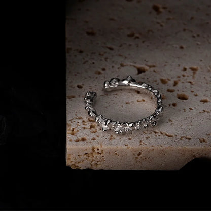 Alien-Ring aus geschmolzenen Perlen R1179