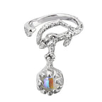 Robuster Ring mit Wurzelmuster R1265