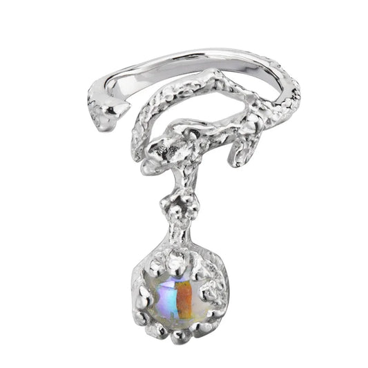 Robuster Ring mit Wurzelmuster R1265