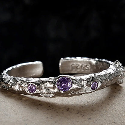 Alien Textur CZ Ring R1268