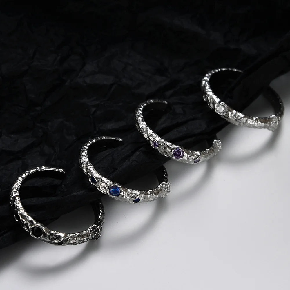 Alien Textur CZ Ring R1268