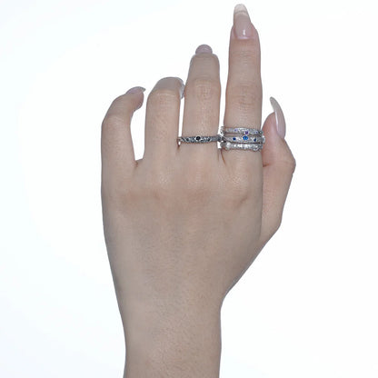 Alien Textur CZ Ring R1268