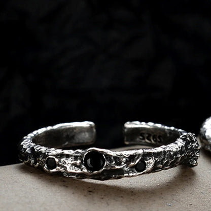 Alien Textur CZ Ring R1268