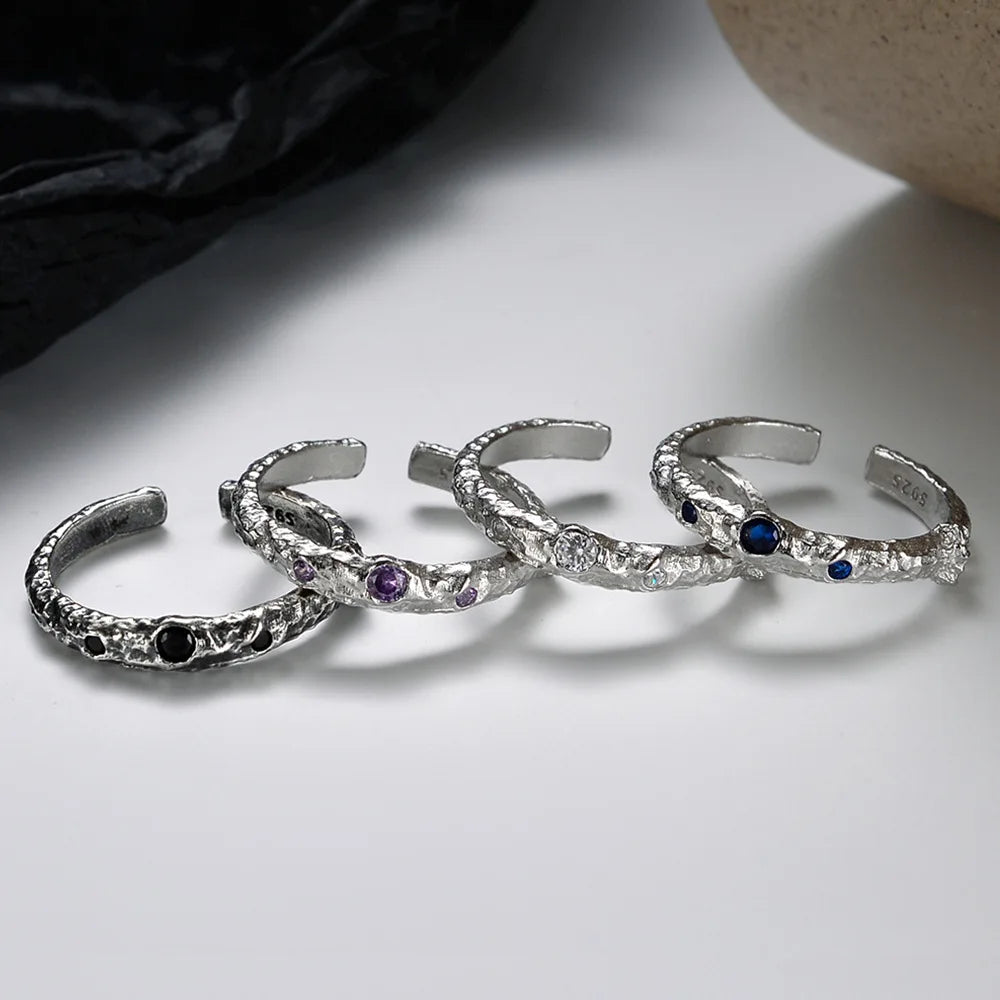 Alien Textur CZ Ring R1268
