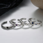Alien Textur CZ Ring R1268