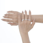 Schmaler Ring mit Alien-Textur R1247