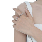 Alien Textur CZ Ring R1252