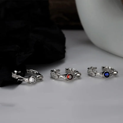 Alien Textur CZ Ring R1252