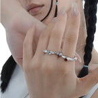 Alien Textur CZ Ring R1252