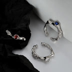 Alien Textur CZ Ring R1252