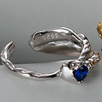 Alien Textur CZ Ring R1258