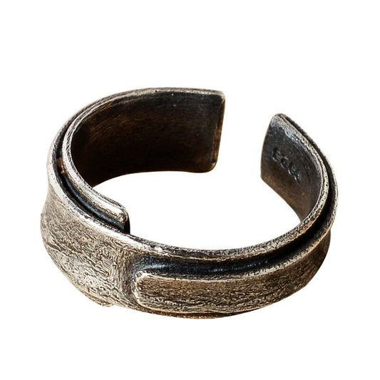 Antiker, matter Plissee-Ring R1285