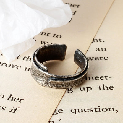 Antiker, matter Plissee-Ring R1285