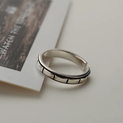 Dicker Ring mit antiker Textur R1282