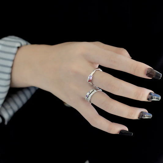 Textur CZ Ring R1277