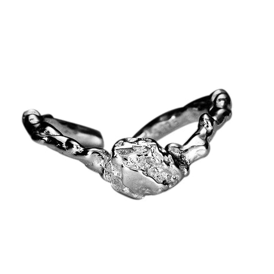 Unregelmäßiger Ring mit Rindenstruktur R1275