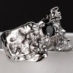 Unregelmäßiger Ring mit geschlagener Textur R1250