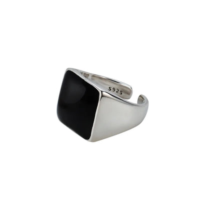 Emaillierter Siegelring, dick, R1283