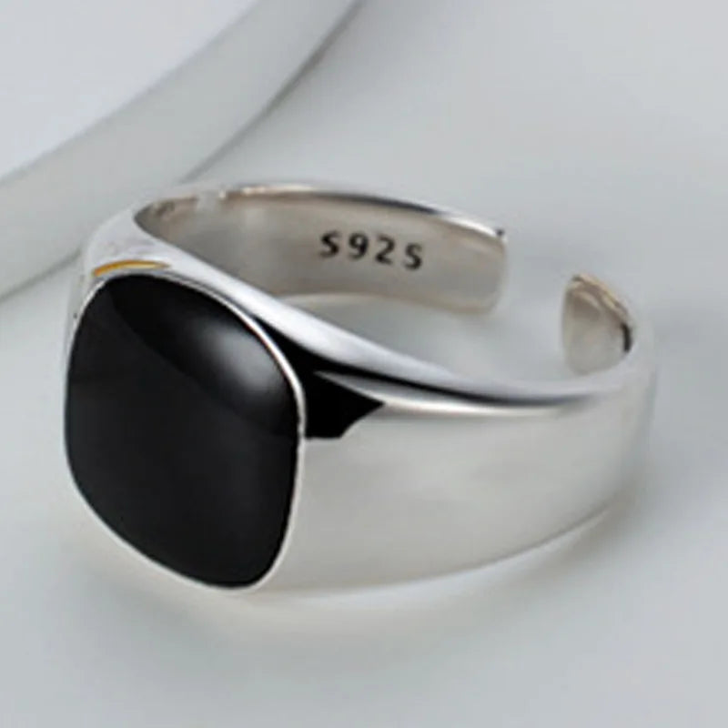 Emaillierter Siegelring, dick, R1283