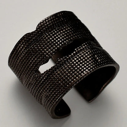 Geflochtener breiter robuster Ring R1256