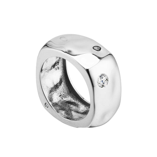 Breiter, schwerer, unkonventioneller Ring R1089