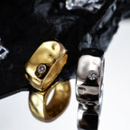 Breiter, schwerer, unkonventioneller Ring R1089