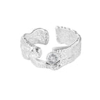 Impressionistischer matter Zirkonia-Ring R1086