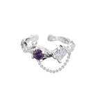 CZ-Kette Unregelmäßiger Ring R1185