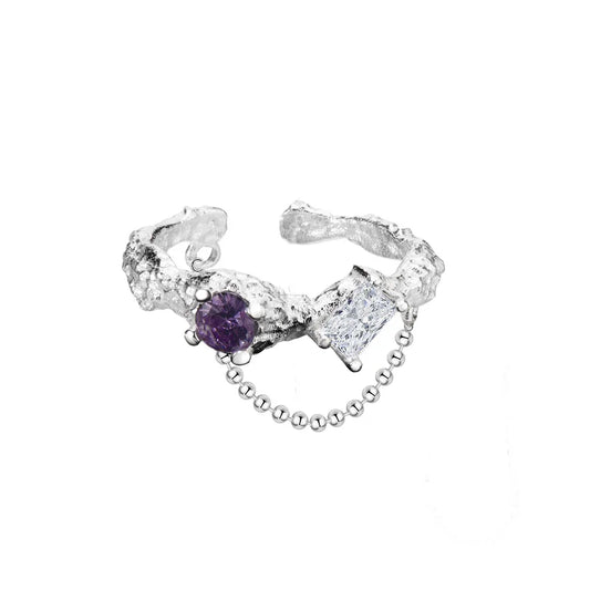 CZ-Kette Unregelmäßiger Ring R1185