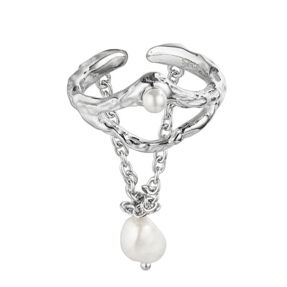 Halloween-Ring mit Perlenkette R1220