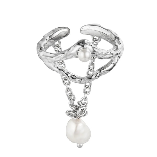 Halloween-Ring mit Perlenkette R1220
