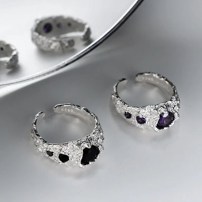 Klobiger Ring mit Alien-Textur R1232