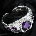 Klobiger Ring mit Alien-Textur R1232