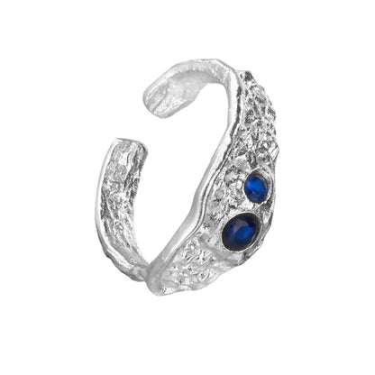 Klobiger unregelmäßiger CZ-Ring R1218