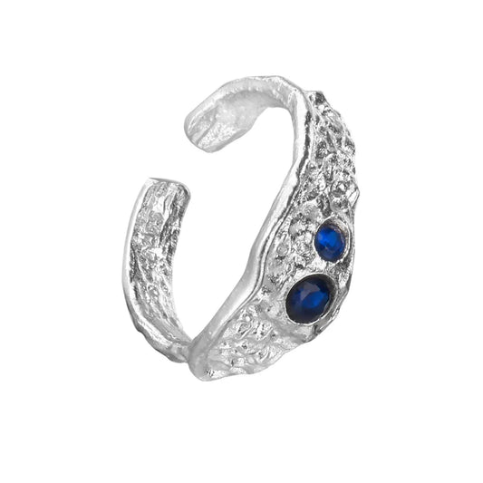 Klobiger unregelmäßiger CZ-Ring R1218