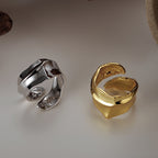 Klobiger unregelmäßiger offener Ring R1066