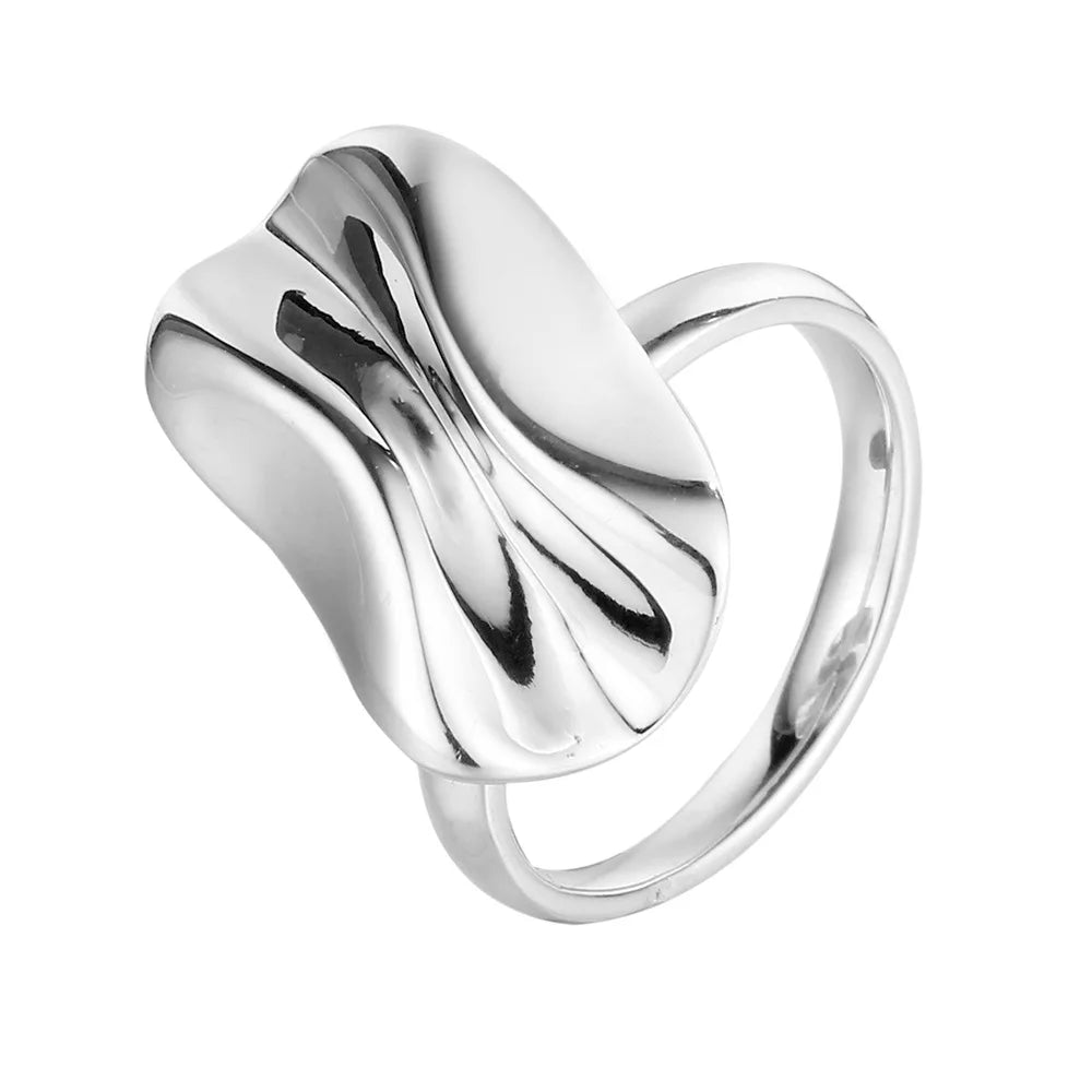 Ring mit zerknittertem Papiermuster R1043