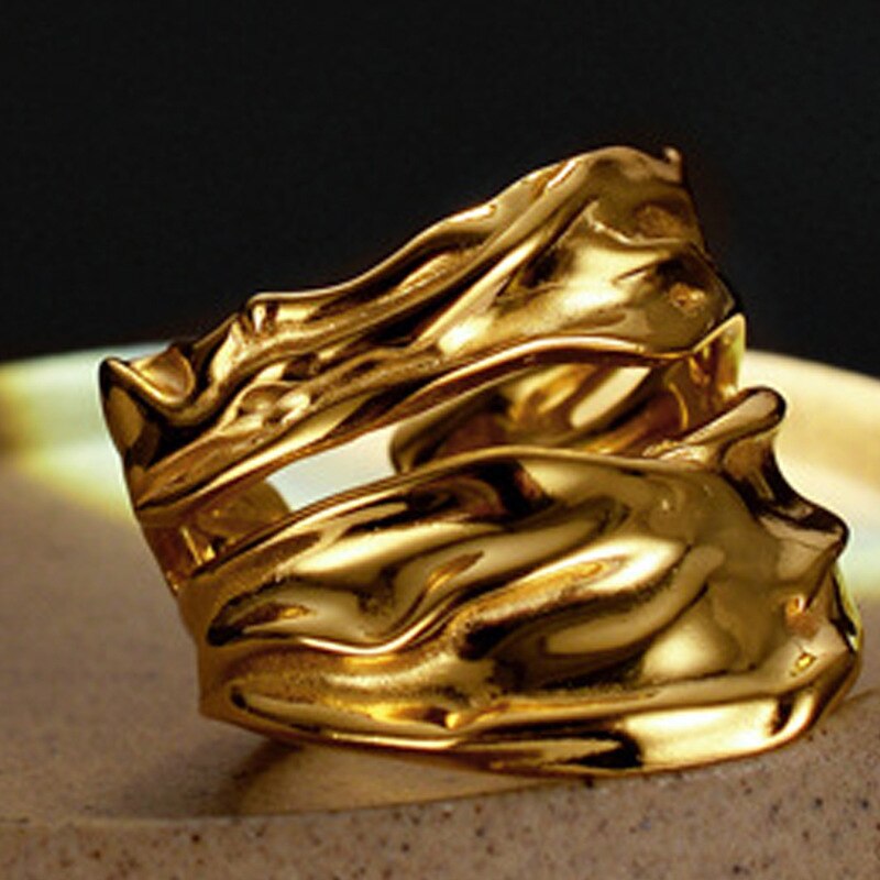 Impressionistischer, weit geöffneter Ring R1095