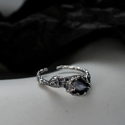 Designer-Ring mit unregelmäßiger Emaille R1175