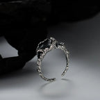 Designer-Ring mit unregelmäßiger Emaille R1175