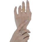 Filigraner offener Drahtring R1125