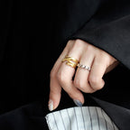 Geometrischer Streifen Unregelmäßiger Ring R1148