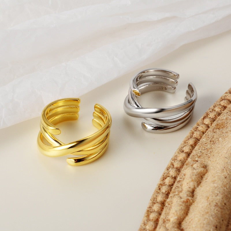 Geometrischer Streifen Unregelmäßiger Ring R1148