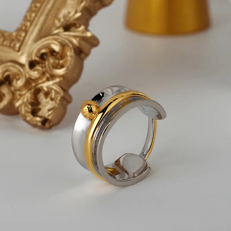 Zweifarbiger offener Ring R1032