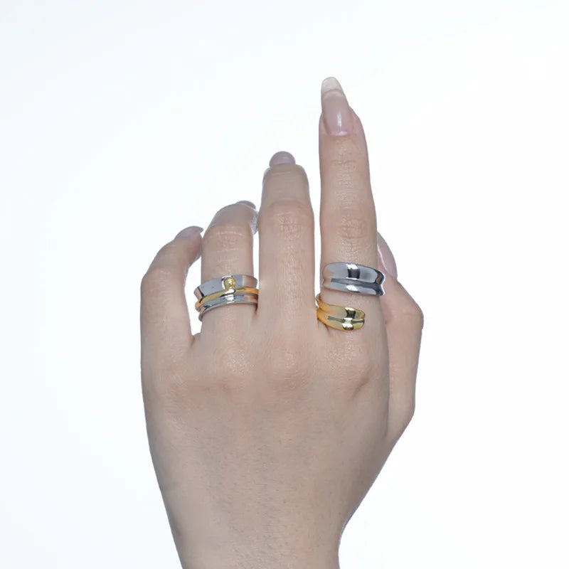 Zweifarbiger offener Ring R1032