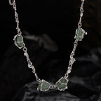 Jade Unregelmäßige Kettenhalskette N1014