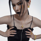 Offener Ring mit zerbröckeltem Muster R1070