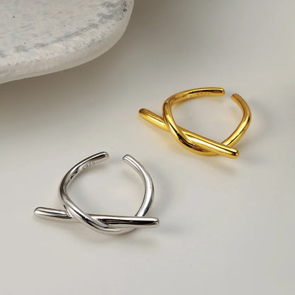 Offener Ring mit Reif und Stab R1021