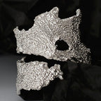 Impressionistischer matter breiter Ring R1073