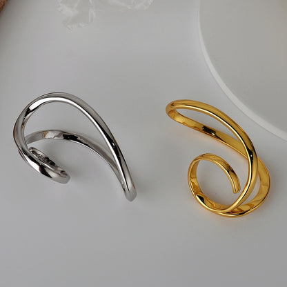 Unregelmäßiger filigraner offener Ring R1135